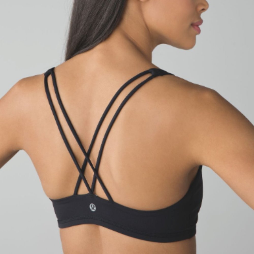 Lululemon Free To Be Bra Black SIZE 12